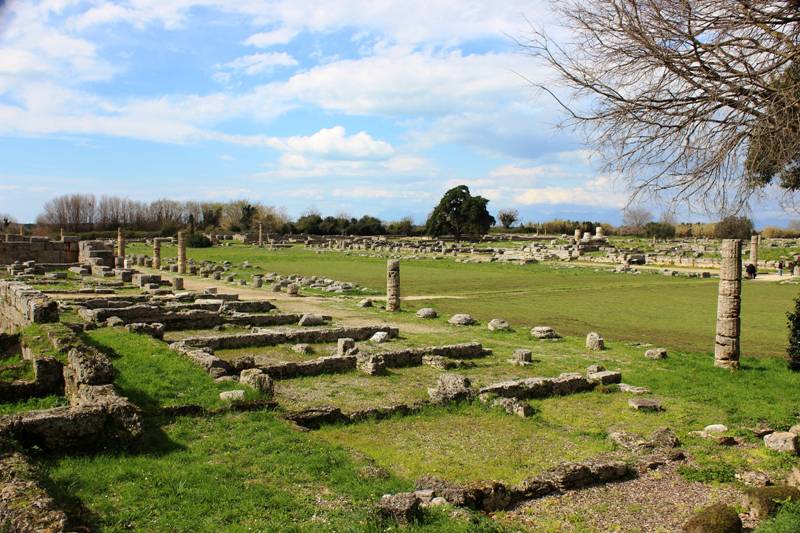 Overview of the remains in Paestum